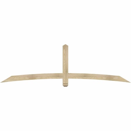 Ekena Millwork Bellingham Rough Sawn Timber Gable Bracket, Douglas Fir, 96"W x 28"H x 2"D x 4"F, 7/12 Pitch GBW096X28X0204BEL00RDF